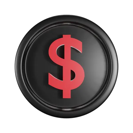 Moneda de dólar  3D Icon