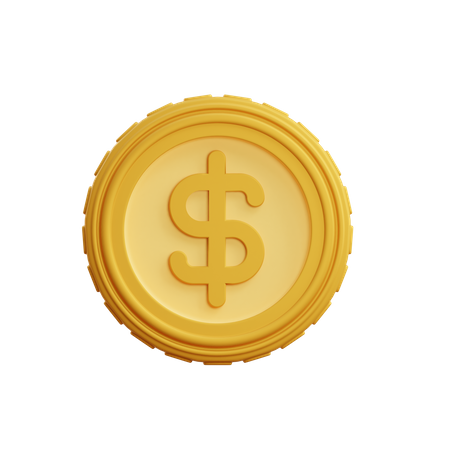 Moneda de dólar  3D Illustration