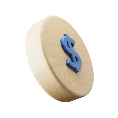 Moneda de dólar  3D Icon