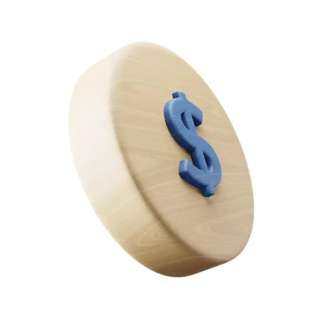 Moneda de dólar  3D Icon