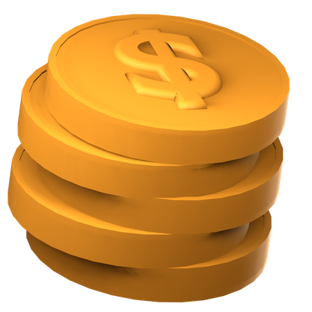 Moneda de dólar  3D Icon