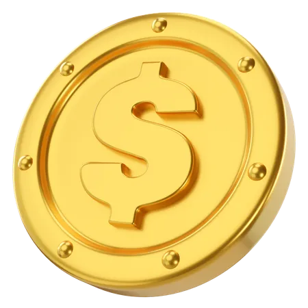 Moneda De Ilustracion 3 D 3D Icon