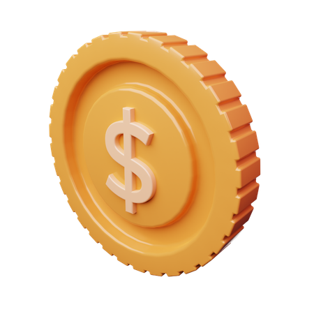 Moneda dólar  3D Icon