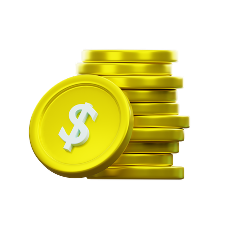 Moneda de dólar  3D Icon