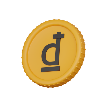 Moneda dong  3D Icon