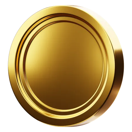 Moneda de oro  3D Icon