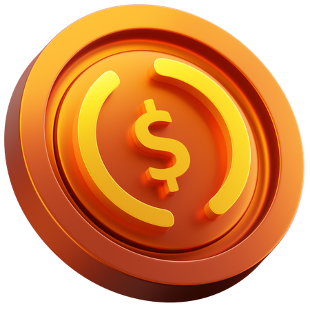 Moneda estable  3D Icon