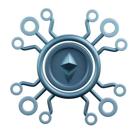 Moneda ethereum  3D Icon