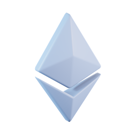 Moneda ethereum  3D Icon