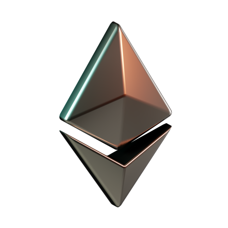 Moneda ethereum  3D Icon