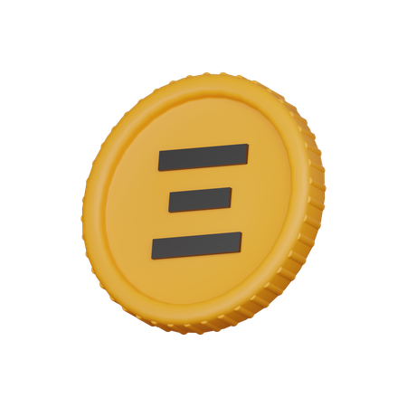 Moneda Etereum  3D Icon