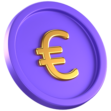 Moneda euro  3D Icon