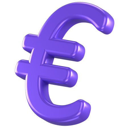 Moneda euro  3D Icon