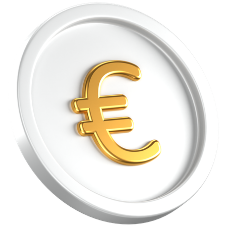 Moneda euro  3D Icon