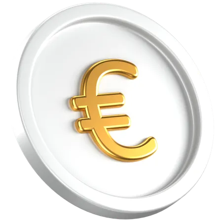 Moneda euro  3D Icon