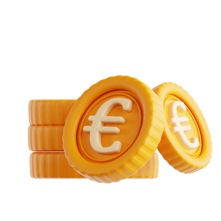 Moneda euro  3D Icon