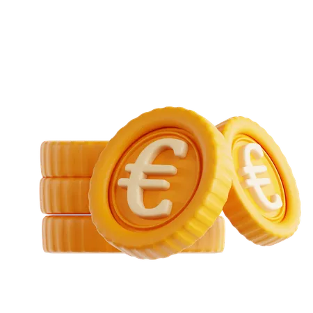 Moneda euro  3D Icon