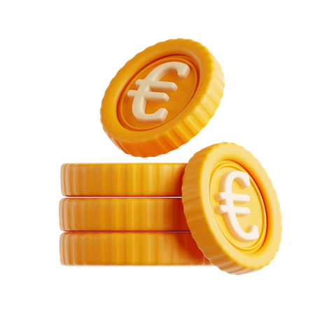 Moneda euro  3D Icon