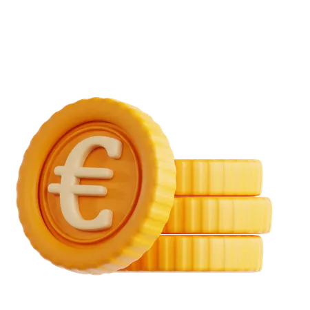 Moneda euro  3D Icon