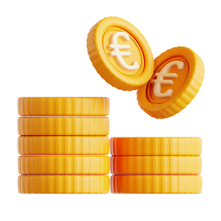 Moneda euro  3D Icon