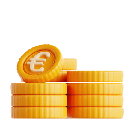 Moneda euro  3D Icon