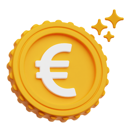 Moneda euro  3D Icon