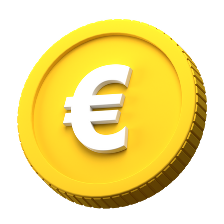 Moneda euro  3D Illustration
