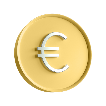 Moneda euro  3D Illustration