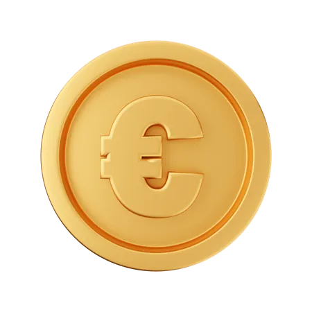 Moneda euro  3D Illustration