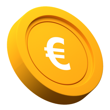 Moneda euro  3D Illustration