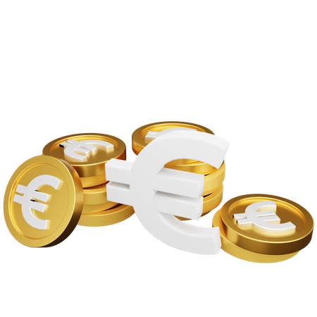 Moneda euro  3D Icon