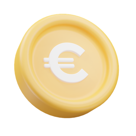 Moneda euro  3D Icon