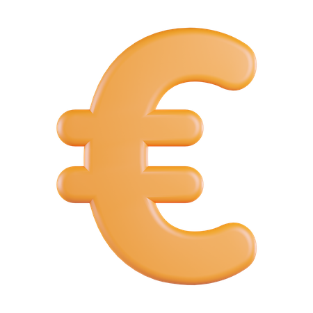 Moneda euro  3D Icon