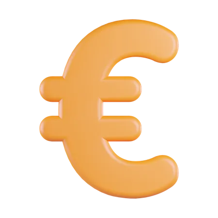 Moneda euro  3D Icon