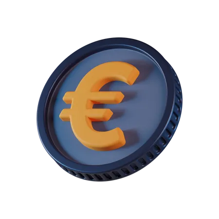 Moneda euro  3D Icon