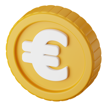 Moneda euro  3D Icon