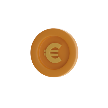 Moneda euro  3D Icon