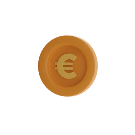 Moneda euro  3D Icon