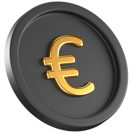 Moneda euro  3D Icon