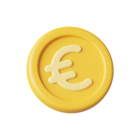 Moneda euro  3D Icon