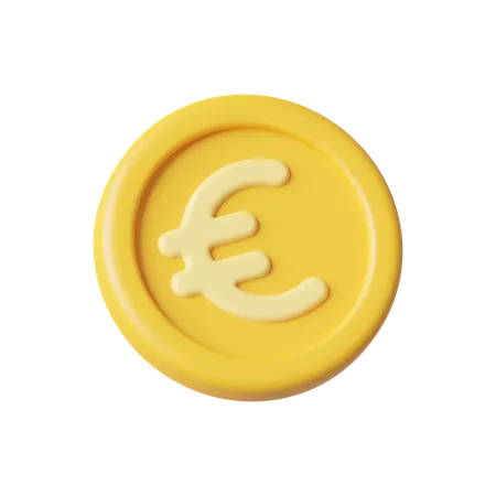 Moneda euro  3D Icon