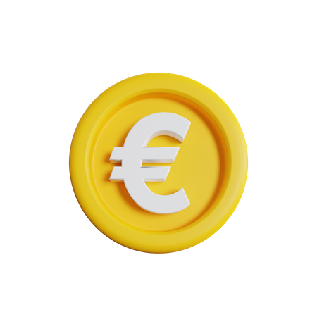 Moneda euro  3D Icon