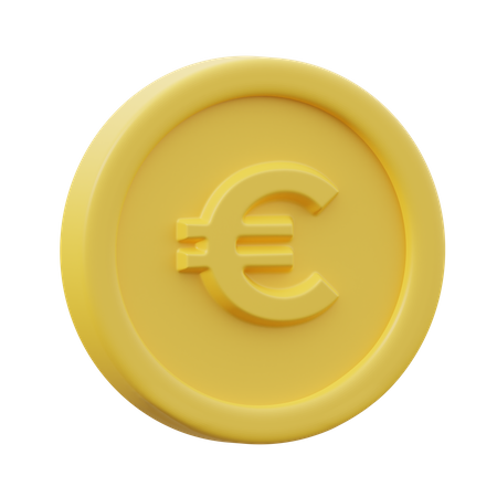 Moneda euro  3D Icon