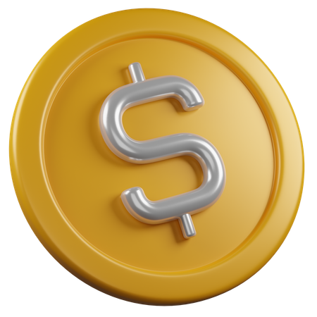 Moneda financiera  3D Icon