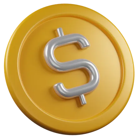 Moneda financiera  3D Icon