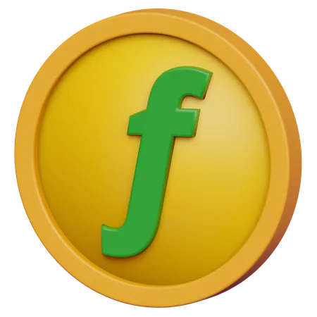 Moneda de florín  3D Icon