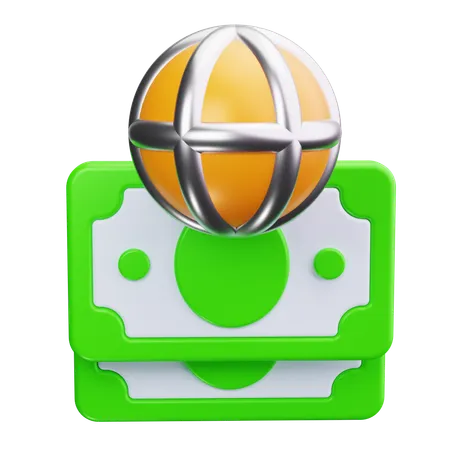 Globo monetario  3D Icon