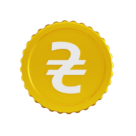 Moneda hryvnia ucraniana  3D Icon