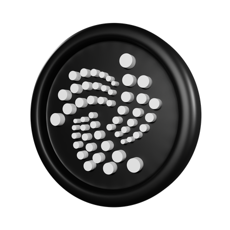 Moneda de iota  3D Icon