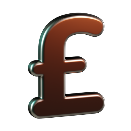 Moneda libra  3D Icon